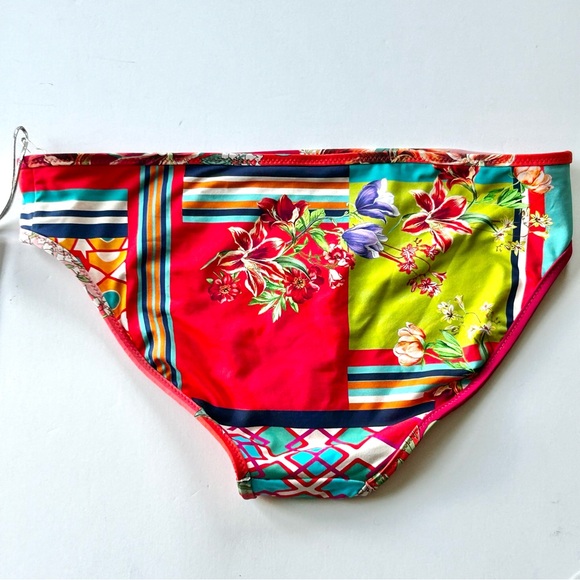 ☀️NWT Johnny Was Kaya Hipster Swim Bottom. Red/Multi Floral. Size: XS - Picture 3 of 12